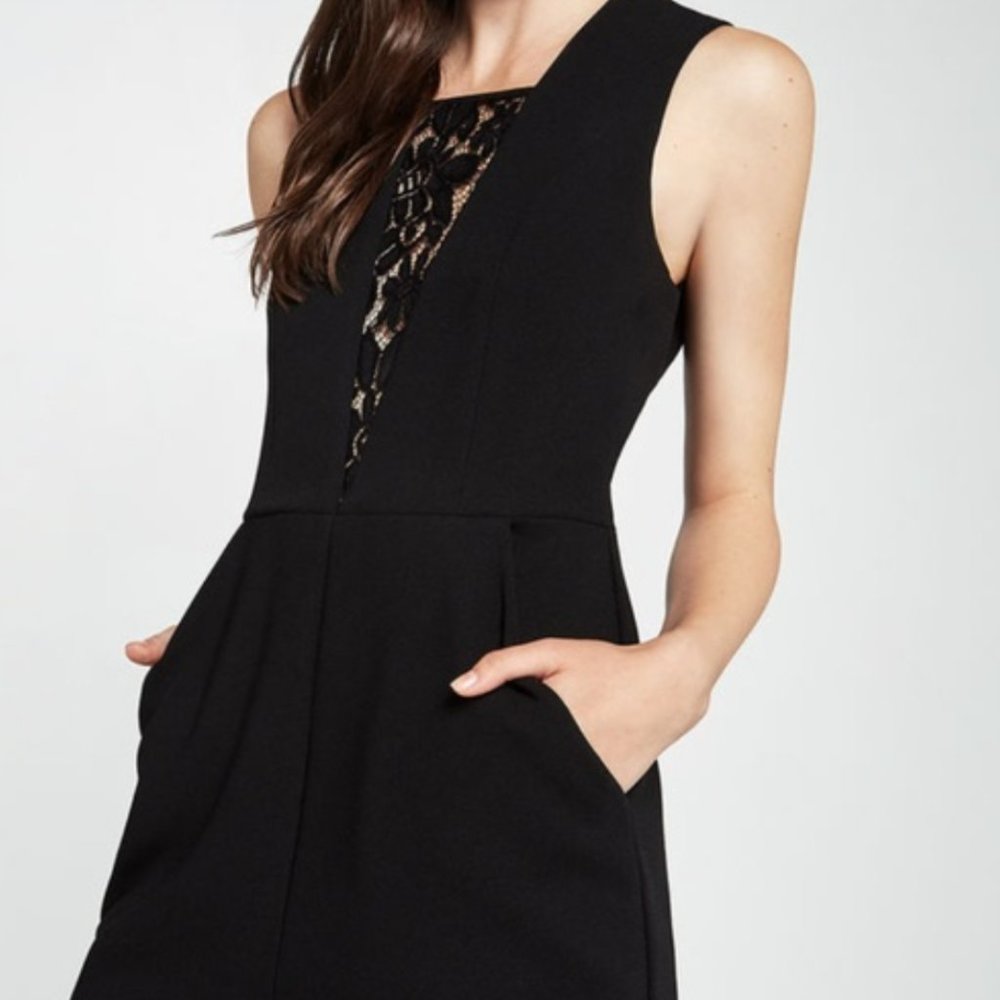 BCBGENERATION Lace Inset Romper